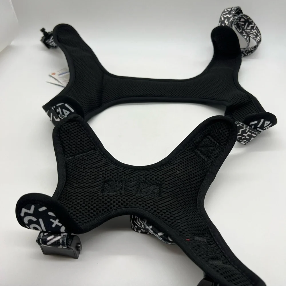 Dogness Dog Harness Elegant Series - Black & White Pattern Size XL NWT